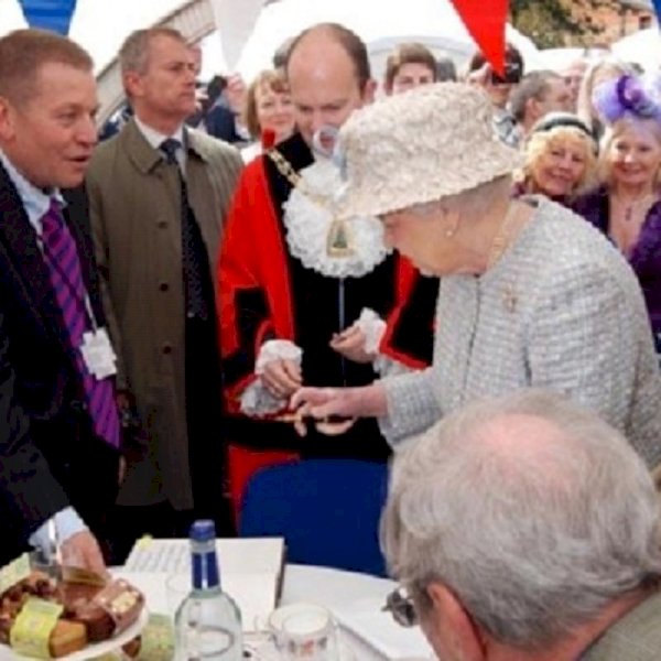 Her Majesty The Queen samples our chairs