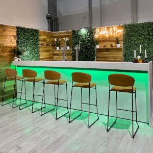 4m Straight Bar with Backwalling