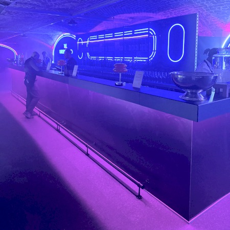 15m Rectangular Bar with 6m LED Backwall