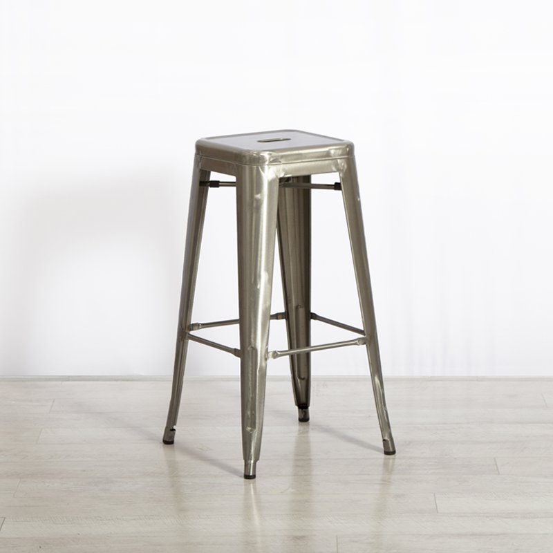 Hire Silver Tolix Bistro Bar Stool