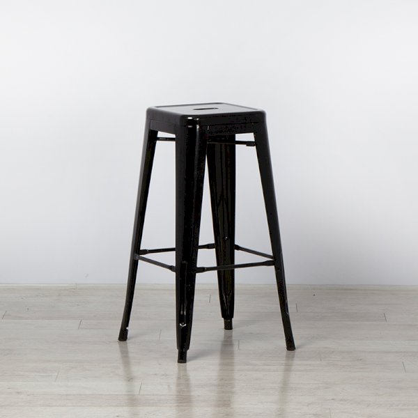 Black Tolix Style Bar Stool