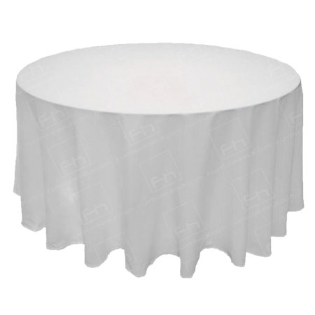 1830mm Round Table Cloth - White