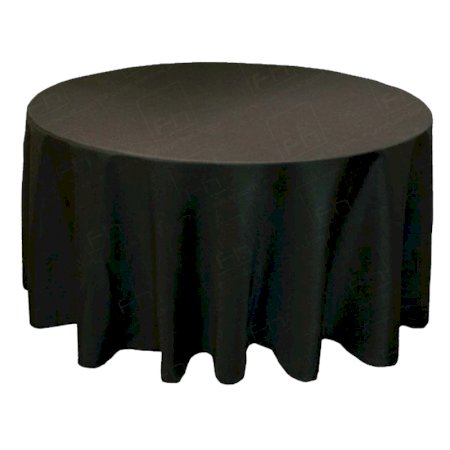 1830mm Round Table Cloth - Black