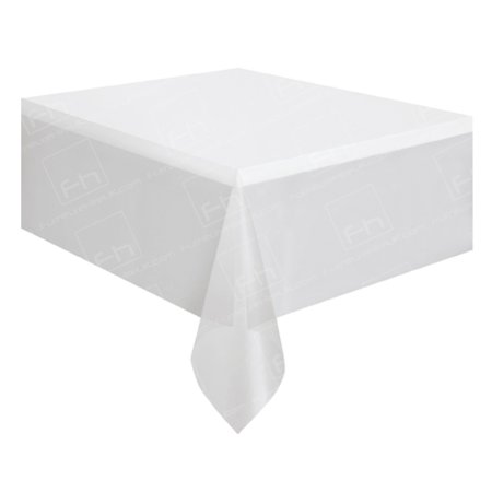 1830mm Rectangular Table Cloth - White