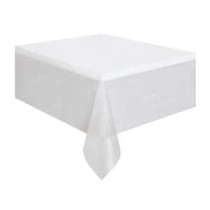 70 x 70 Inch White Bistro Tablecloth