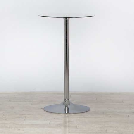 600mm Round Glass Poseur Table