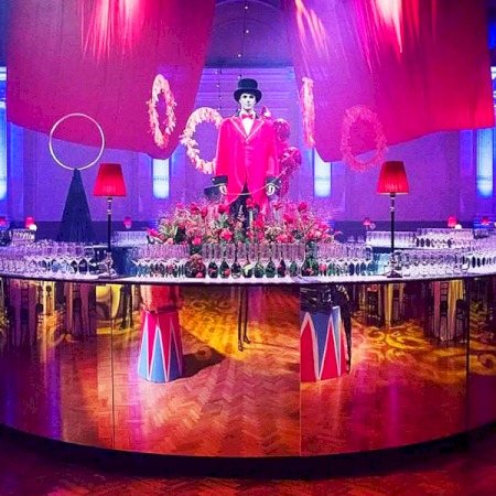 4m Gold Mirror Circular Bar - HALF CIRCLE