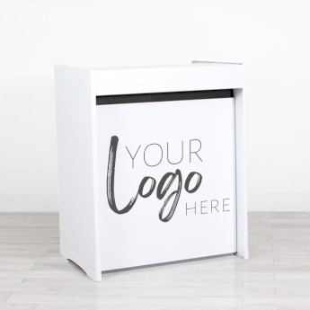 1m Straight Bar - White