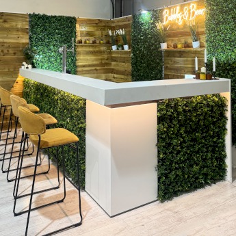 Corner Bar Section - White